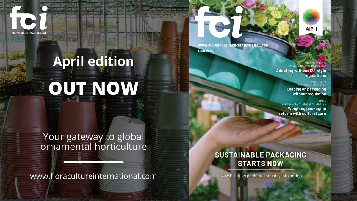 Tackling the Packaging Puzzle — April’s FCI is here!

This month, we take a deep dive into how growers, suppliers, and innovators are responding to the EU’s new packaging rules, shifting customer demands, and the global push for sustainability

Read here: aiph.org/floraculture/l…