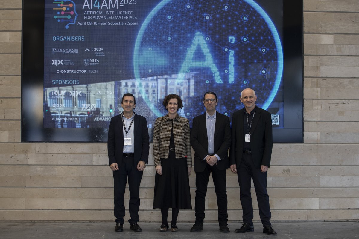 DIPC (@dipcehu) on Twitter photo As from today, the conference on Artificial Intelligence for Advanced Materials (#AI4AM2025) will be bringing together over 200 experts in #AI applied to the development of #advancedmaterials from industry and research centres
<a href="/PhantomsNet/">Phantoms Foundation</a>
👀 tinyurl.com/4h5chaz4 As from today, the conference on Artificial Intelligence for Advanced Materials (#AI4AM2025) will be bringing together over 200 experts in #AI applied to the development of #advancedmaterials from industry and research centres
<a href="/PhantomsNet/">Phantoms Foundation</a>
👀 tinyurl.com/4h5chaz4