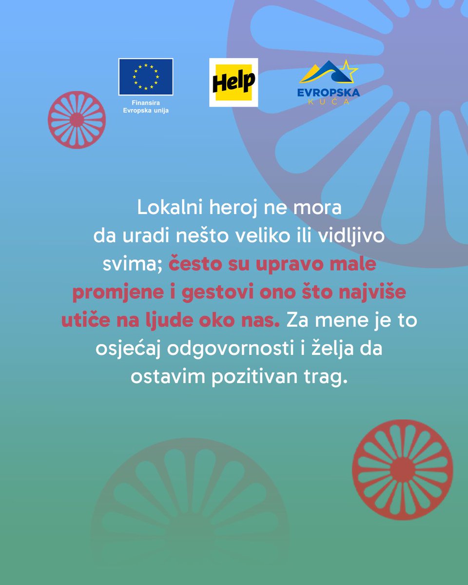 evropska_kuca's tweet photo. Sanja je još jedna od žena čiju priču predstavljamo povodom Međunarodnog dana Roma. 🙌🏻🥰
Kroz njen rad i lični primjer, Sanja inspiriše zajednicu, razbija predrasude i pokazuje šta znači biti istrajan, odgovoran i posvećen. ☺️

#RomaDay2025 🔵🔴🟢 https://t.co/x0uqIaltIR