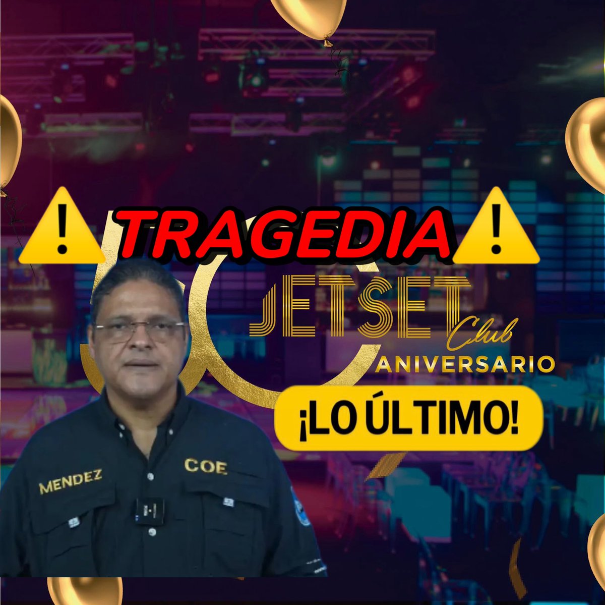 Angelaalavida's tweet photo. discoteca jet set Tragedia van 15 fallecidos 😳🚷 https://t.co/wFHuNYQavn vía @YouTube
#Jetset #Tragedia https://t.co/iKYrsn038F