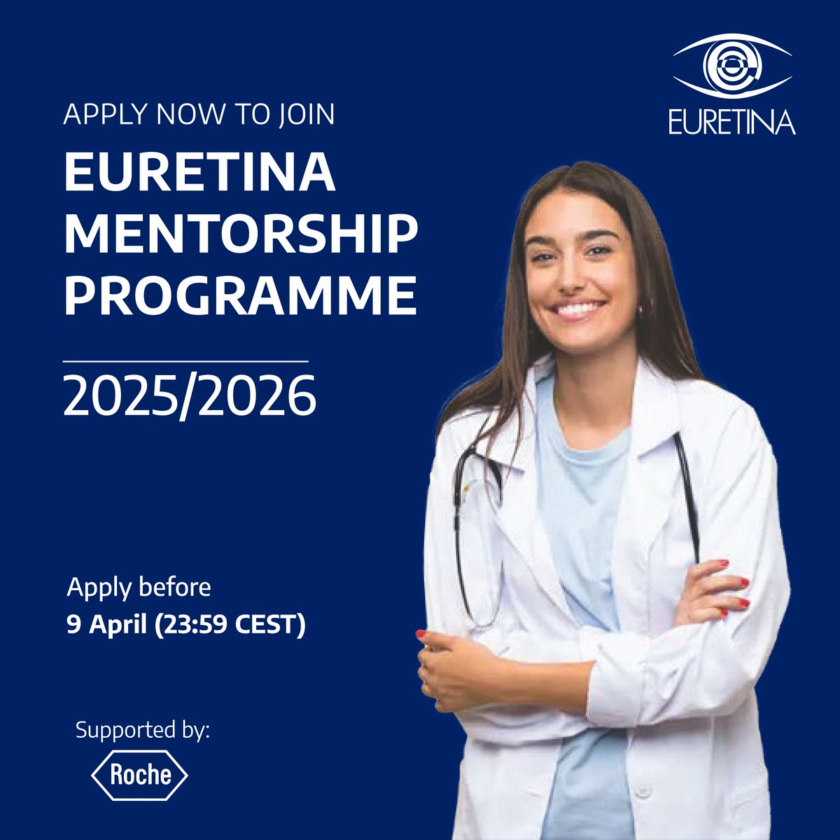 YoungRetina's tweet photo. 🚨Last call, young retina specialists! 🚨

🗓️Tomorrow marks the deadline for applications to the EURETINA Mentorship Programme.

Don't let this chance slip away!

Apply now: https://t.co/8CsVcmD60L

#EURETINA #Retina #Mentorship #CareerDevelopment https://t.co/FIQKU1LUT6