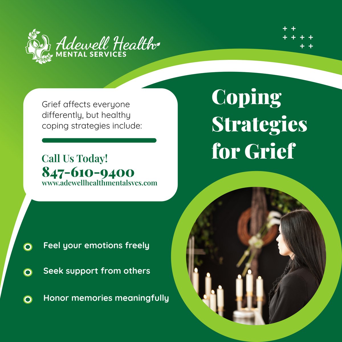 Adewell_Health's tweet photo. Grief is a journey, not a destination. Support, self-care, and time are key to healing. Book your appointments now: https://t.co/r70fN4GZzz. 

#MentalHealthClinic #RollingMeadowsIL #ChicagoILUSA #CopingWithLoss #GriefHealing https://t.co/l6D37eUAiJ