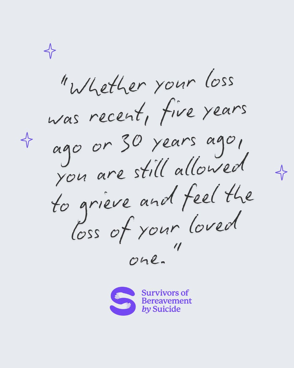 There is no "right" way to heal and no deadline for moving forward. Grief changes over time, but love remains constant.

If you are struggling, know that you are not alone. We are here to support you 💜

Visit uksobs.com to find the right support for you 💬