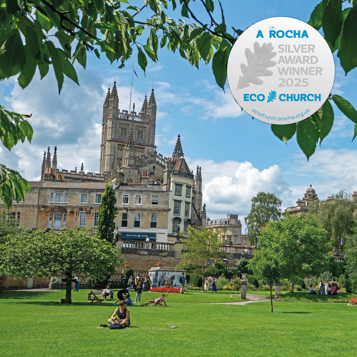 🌿✨ We’ve gone Silver! ✨🌿

We’re thrilled to announce that Bath Abbey has been awarded the Silver Eco Church Award by A Rocha! 💚

A heartfelt thank you to everyone in our Abbey community who’s made this possible. Let’s keep striving toward gold! 🥇

#EcoChurch #ARocha