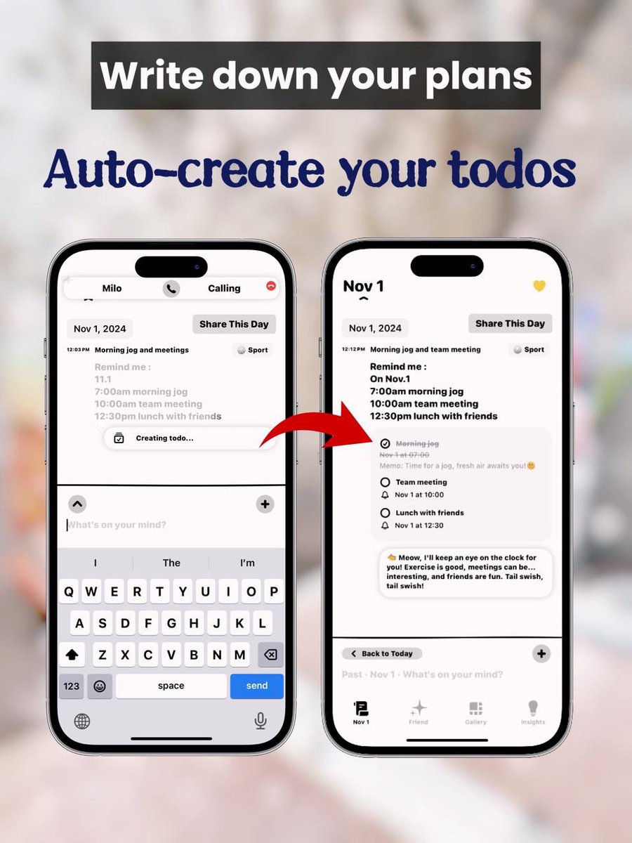 Lifelight_app's tweet photo. Feeling overwhelmed by your to-do list? Lifelight isn’t just a reminder app—it’s your AI-powered life companion. It organizes tasks, syncs with your calendar, and offers emotional support with encouraging messages, all in one app! 

#journaling #Lifelight #productivity https://t.co/eGHms07Kw3