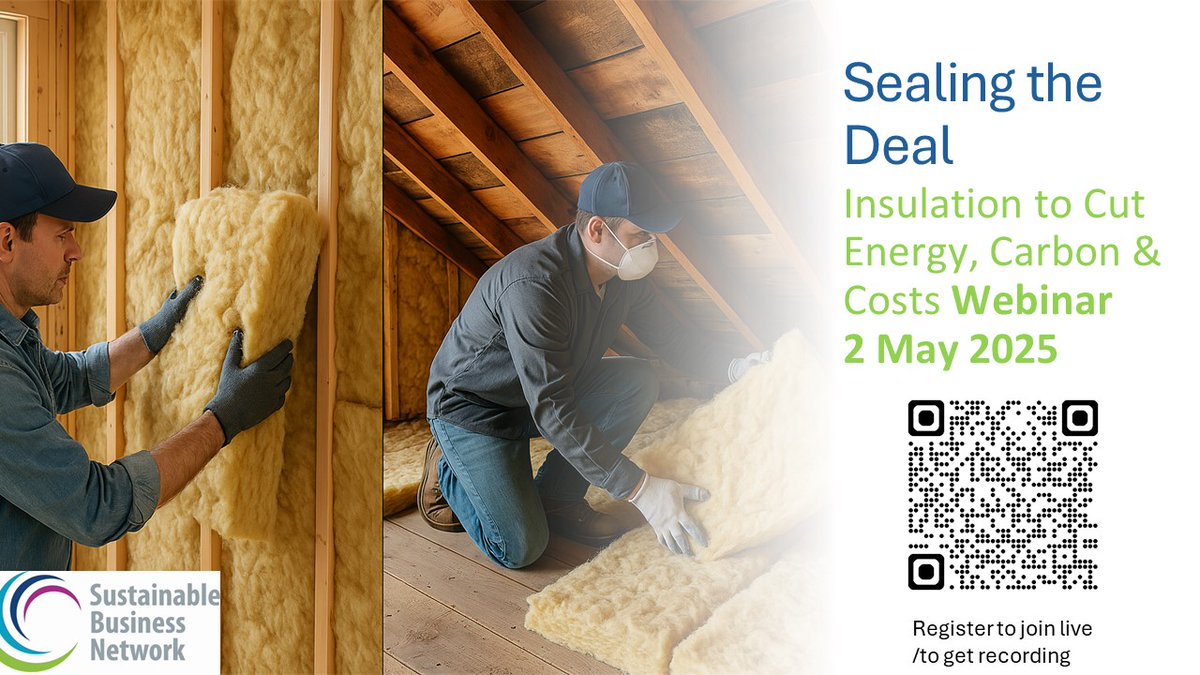 The next Sustainable Business Network event is Friday 2 May.
It will uncover overlooked sources of inefficiency in buildings and introduces simple, cost-effective insulation retrofits.
This event is free. 
Register to join live or get the recording: carbonfootprint.com/carbonacademy_…
