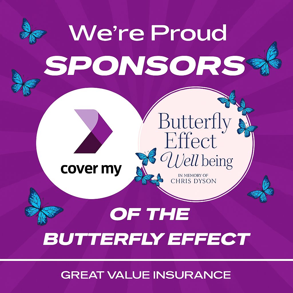 We’re proud to sponsor Butterfly Effect Wellbeing 💙 A local charity doing incredible work in mental health and suicide prevention. Together, we’re raising awareness and making a real difference. 🦋

👉 butterflyeffectwellbeing.com

#MentalHealthMatters #CoverMy