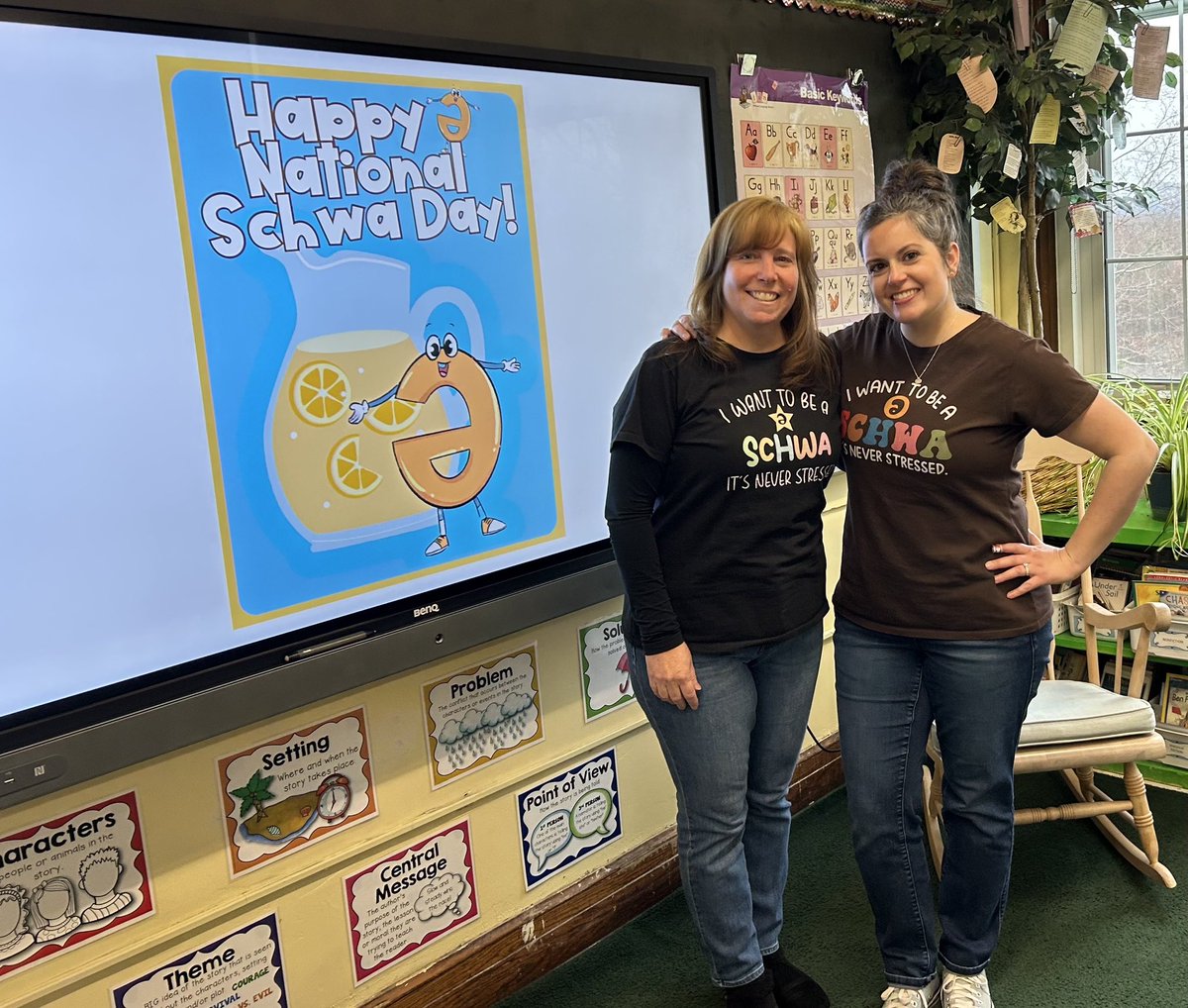 Monday April 7th is National Schwa Day. Mrs. Funicelli and Mrs. Kahn celebrated by learning more about Schwa by reading and spelling words with Schwa sounds. 

#nationalschwaday