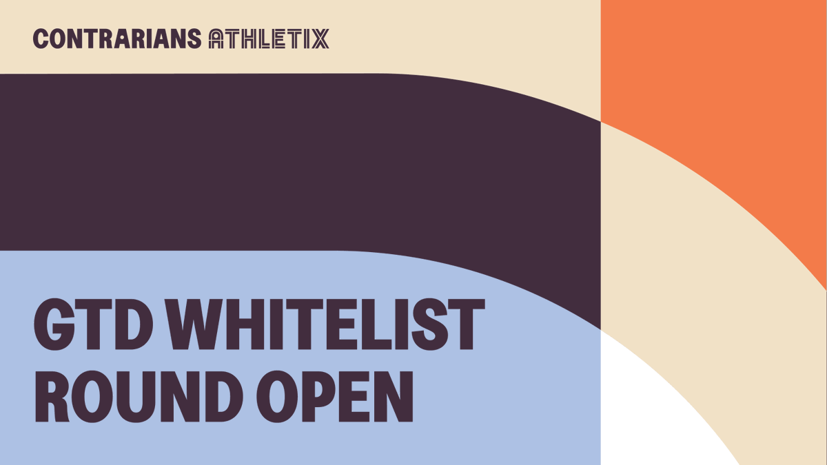 ContrariansNFT's tweet photo. GTD Whitelist is now open!

• Supply: 244
• Price: Free
• Max per wallet: 1
• Duration: 20:00 Apr 08 - 20:00 Apr 09, 2025 (UTC+7)

Mint yours now 🧵👇

#ContrariansATHletix #ATHletix