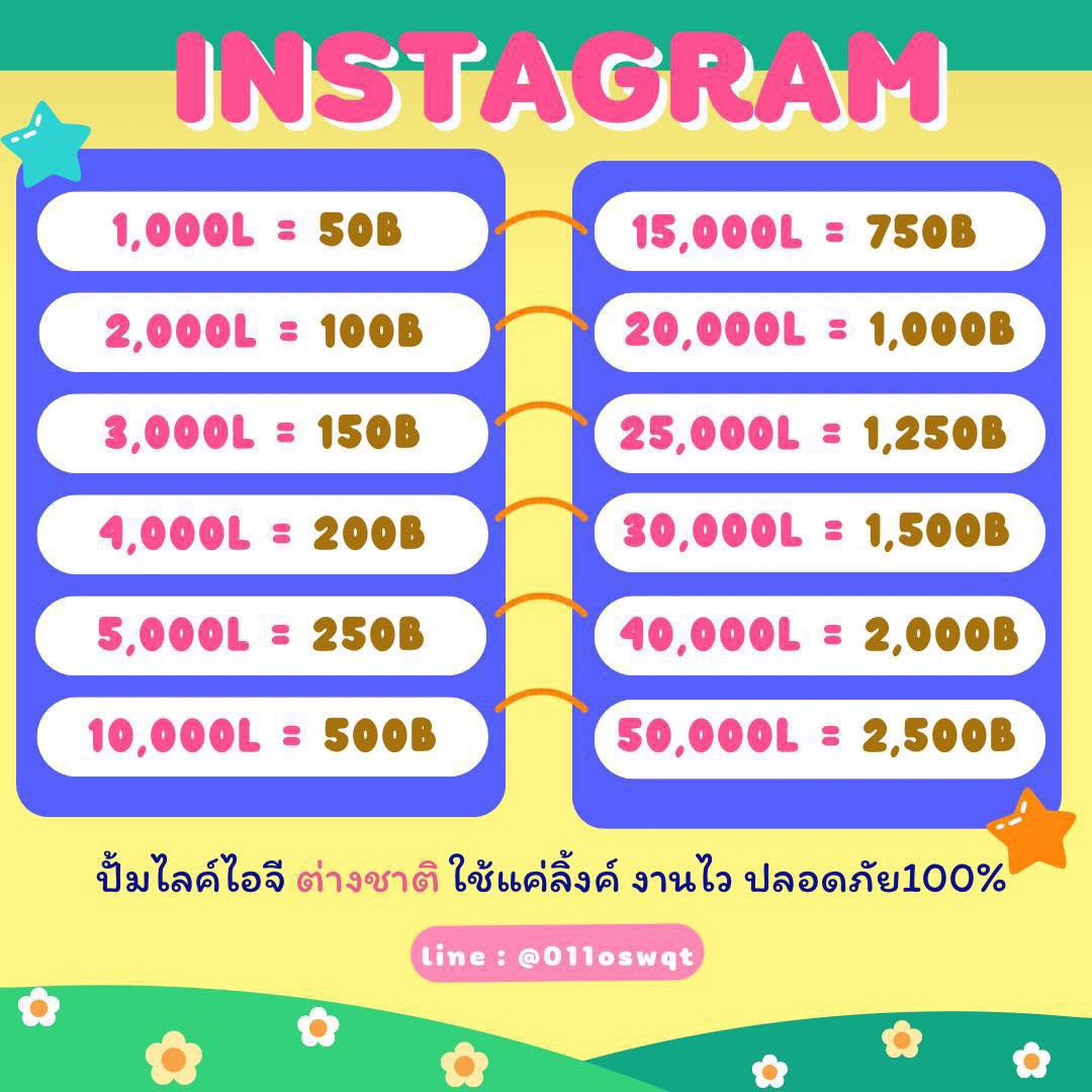pumpimyourigs's tweet photo. ⭐️ปั้มไลค์ไอจี
🍎 งานไว ใช้แค่ลิงค์ ปลอดภัย 100%
🍎 มีทั้งฟอลไทย/ต่างชาติ ปั้มได้ทั้ง ig ,tiktok และเฟส
🍏 สอบถาม/สั่งซื้อทักไลน์ได้เลยน้า
#ขายไอจี #ปั้มฟอล #ปั้มไลค์ไอจี #ปั้มไลค์  #บิววราภรณ์ #หลิงออม https://t.co/CqZi8ox6zK
