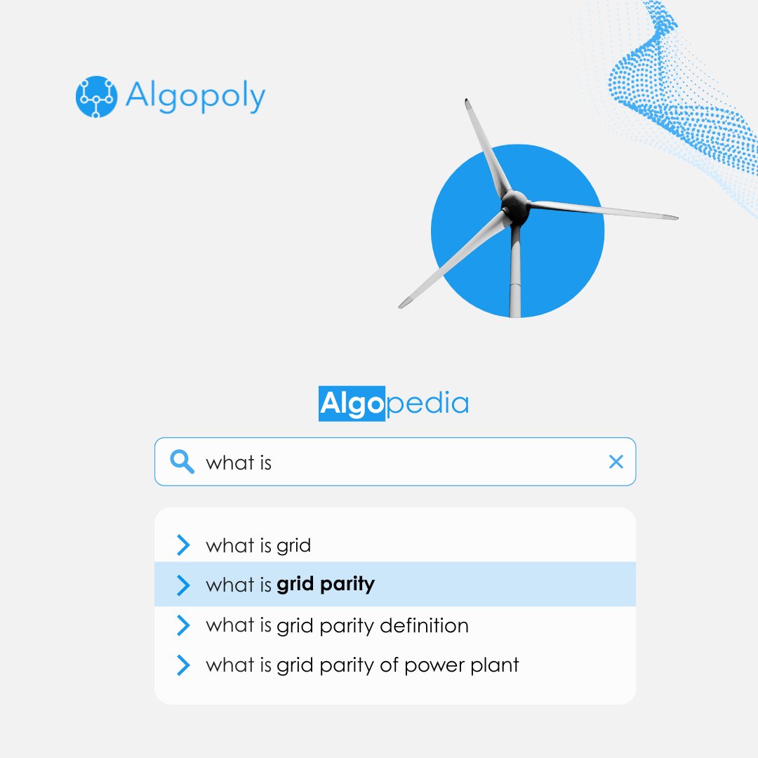 algopolyenergy's tweet photo. What happens when clean energy matches the price of fossil fuels?

This is not the future. It's happening now.

#Algopedia #GridParity #EnergyForecasting https://t.co/JnRPQhF41h