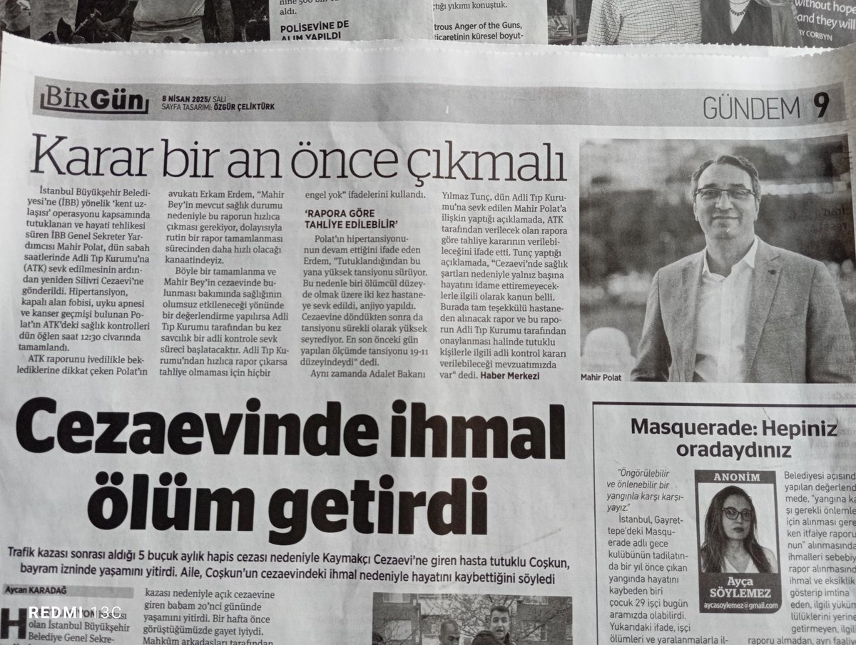 NazimALPMAN's tweet photo. Mahir Polat'ı öldürmemenizi talep ediyoruz sayın yargıç!.. 
@mhrpolat @adalet_bakanlik @herkesicinCHP @ekrem_imamoglu @ozgurcelikchp https://t.co/D9Gv8zhCJv