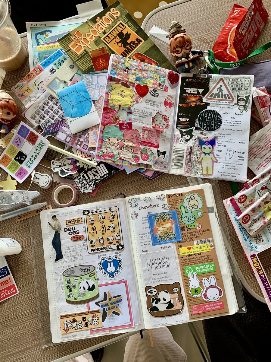 hironoful's tweet photo. junk journal date <3 https://t.co/5rX0nPCFFx