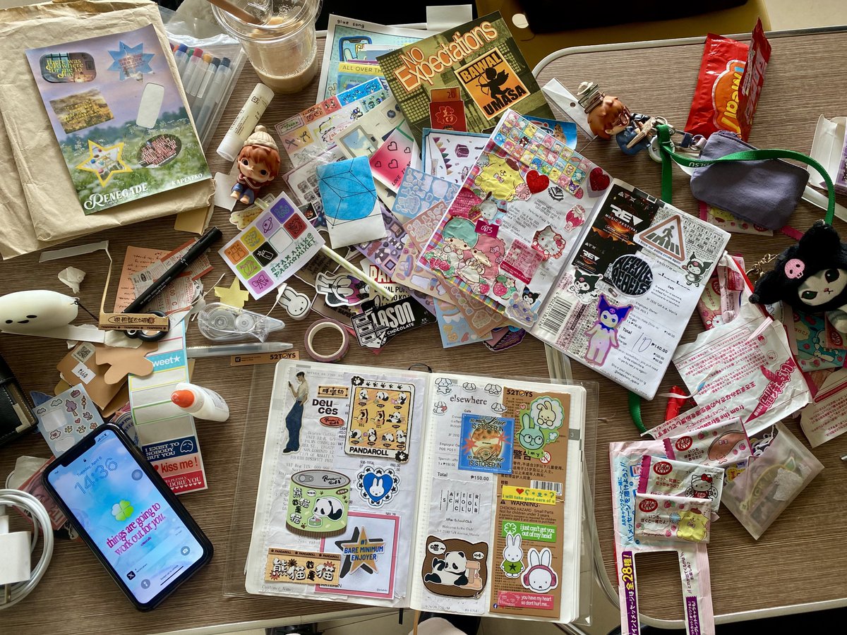 hironoful's tweet photo. junk journal date <3 https://t.co/5rX0nPCFFx