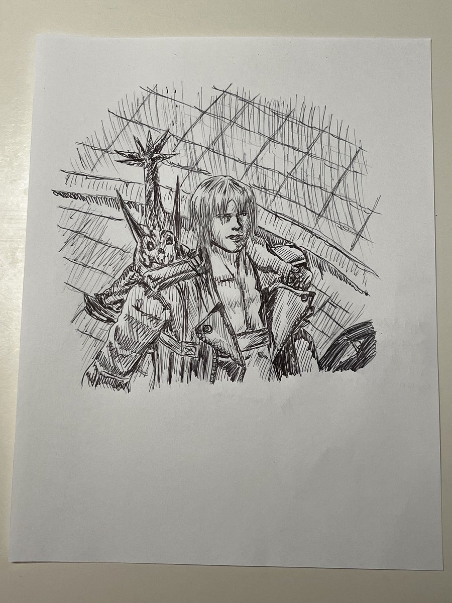HannahGilley21's tweet photo. Dante the Demon Hunter who awakens his demon powers little by little as he sets foot deeper into his twin brother’s realm❤️❤️
#devilmaycry3 #drawing #actionadventuregame 
#videogame #action #anime #animedrawing #dmc3 #dmc3dante 
#capcom #ruebenlangdon 
#morningcrocodoodles https://t.co/jiHqbZiKmG