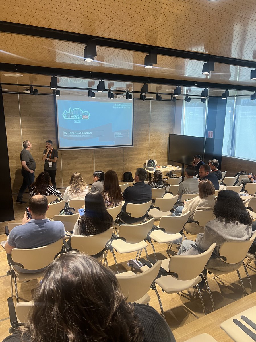 BCDayES's tweet photo. Última sesión antes de la pausa para la comida 🍽️ A por ello! 💪🏼

📍Sala OkTicket (Ramón y Cajal)
👉🏼 De Tatooine a Coruscant: Gestiona y atiende clientes con Dynamics 365
🗣️ Elías Badenes
🗣️ Txema Mas Lledó

#BusinessCentralDay #BCDayES #DirectionsSpanish #CommunityBCDay https://t.co/WBUwyzFW7Z