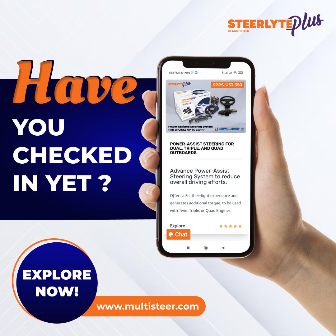 multisteer's tweet image. Have you checked the latest innovative Power-Assisted Boat Steering System?
Steerlyte Plus is getting global appreciation for its feather-light steering experience and precise control.
multisteer.com 
#Multisteer #Steerlyteplus #boatsteeringkit #powerassisted #USA #UK