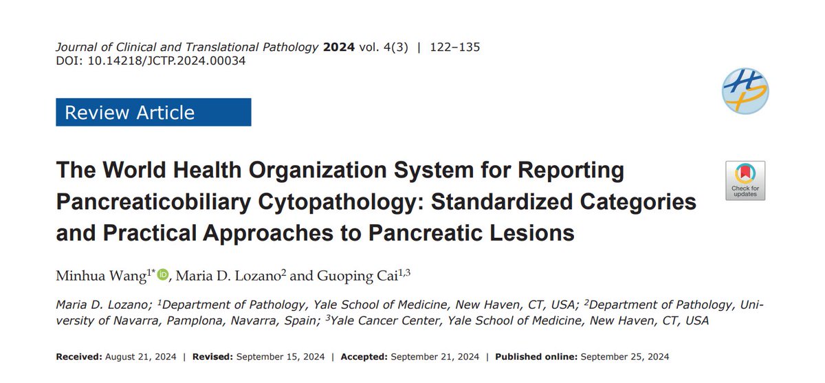 Thnaks so much, <a href="/gcai1978/">Guoping Cai, MD</a>, <a href="/JClinTransPatho/">Journal of Clinical and Translational Pathology</a>, and Dr. Wang 🙌👍
<a href="/IACytology/">International Academy Cytology</a> <a href="/cytopathology/">Cytopathology.org</a> <a href="/CytologyEFCS/">EFCS</a> <a href="/SECitologia/">Sociedad Española de Citología</a> <a href="/SEAP_IAP/">SEAP-IAP</a> <a href="/EfcsYoung/">Young EFCS</a> <a href="/mtsiddi/">Momin Siddiqui</a> <a href="/pepeheffernan/">Pepe Jiménez Heffernan</a>