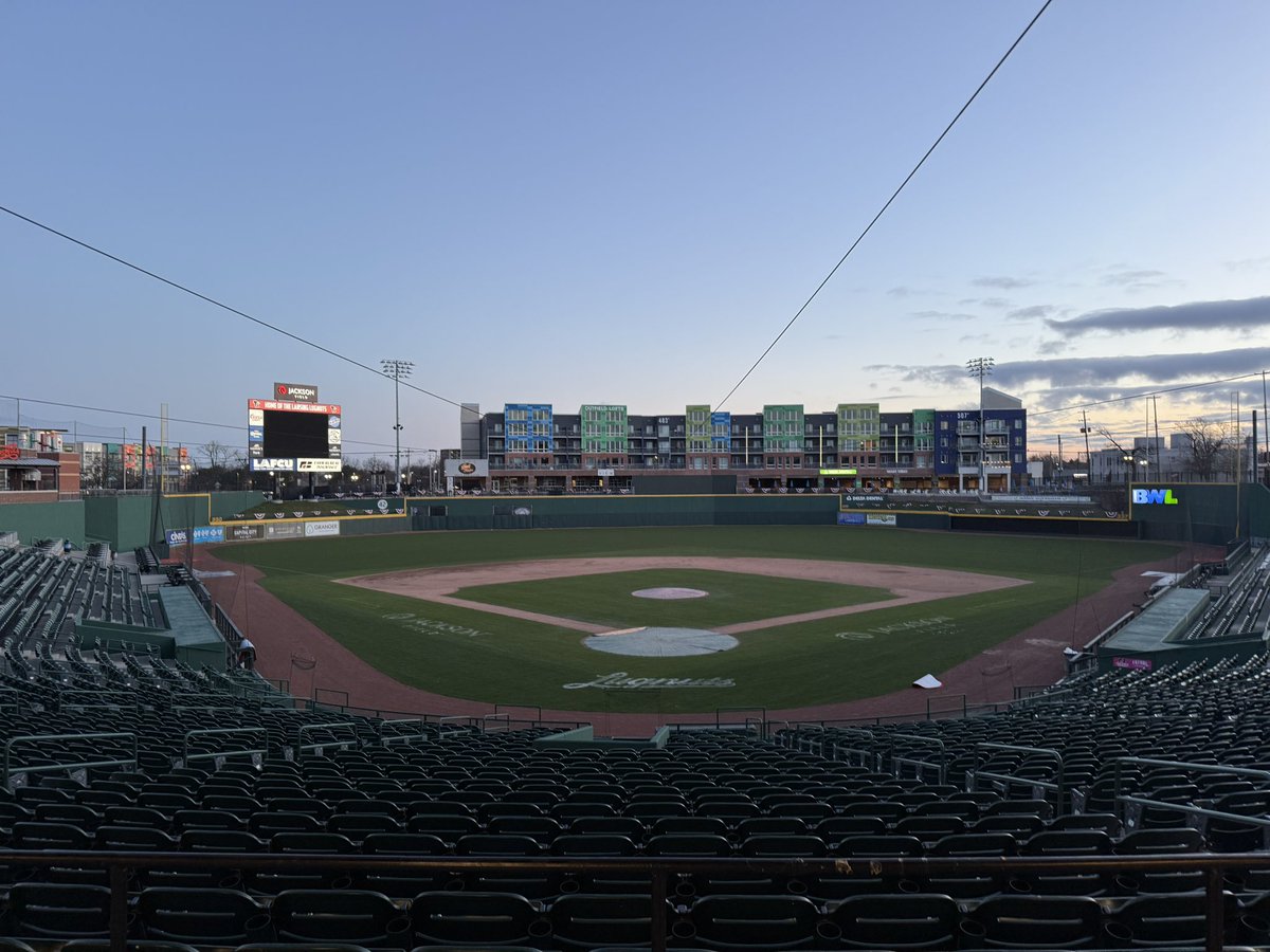 SethWellsTV's tweet photo. It’s opening day for the @LansingLugnuts as they host the Loons at Jackson Field! 

First pitch at 6:05 PM

Big thanks to @jgoldstrass @ZacClark4L and Amanda Rich for joining us on News 10 Today! https://t.co/KHcFT1G5oI