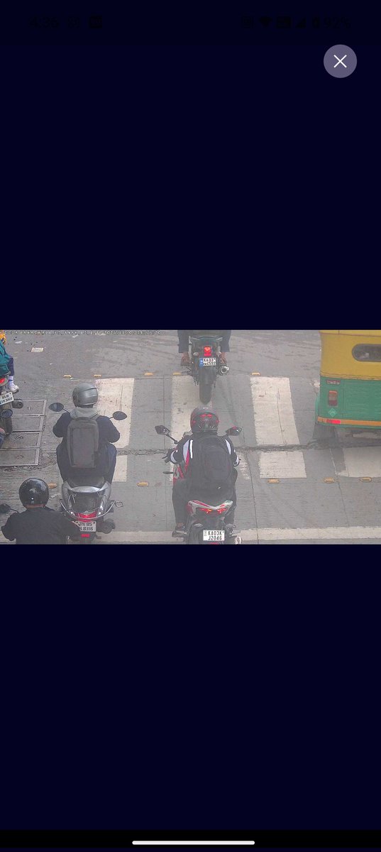 vikram8vicky's tweet photo. @blrcitytraffic,

I have a helmet on my head in the image provided for allegedly traffic violation for the following notice number. The software might have missed it since I was wearing a riding jacket as well and that kind of blends with the helmet. Please revoke my penalties. https://t.co/JbaR6FnSPF