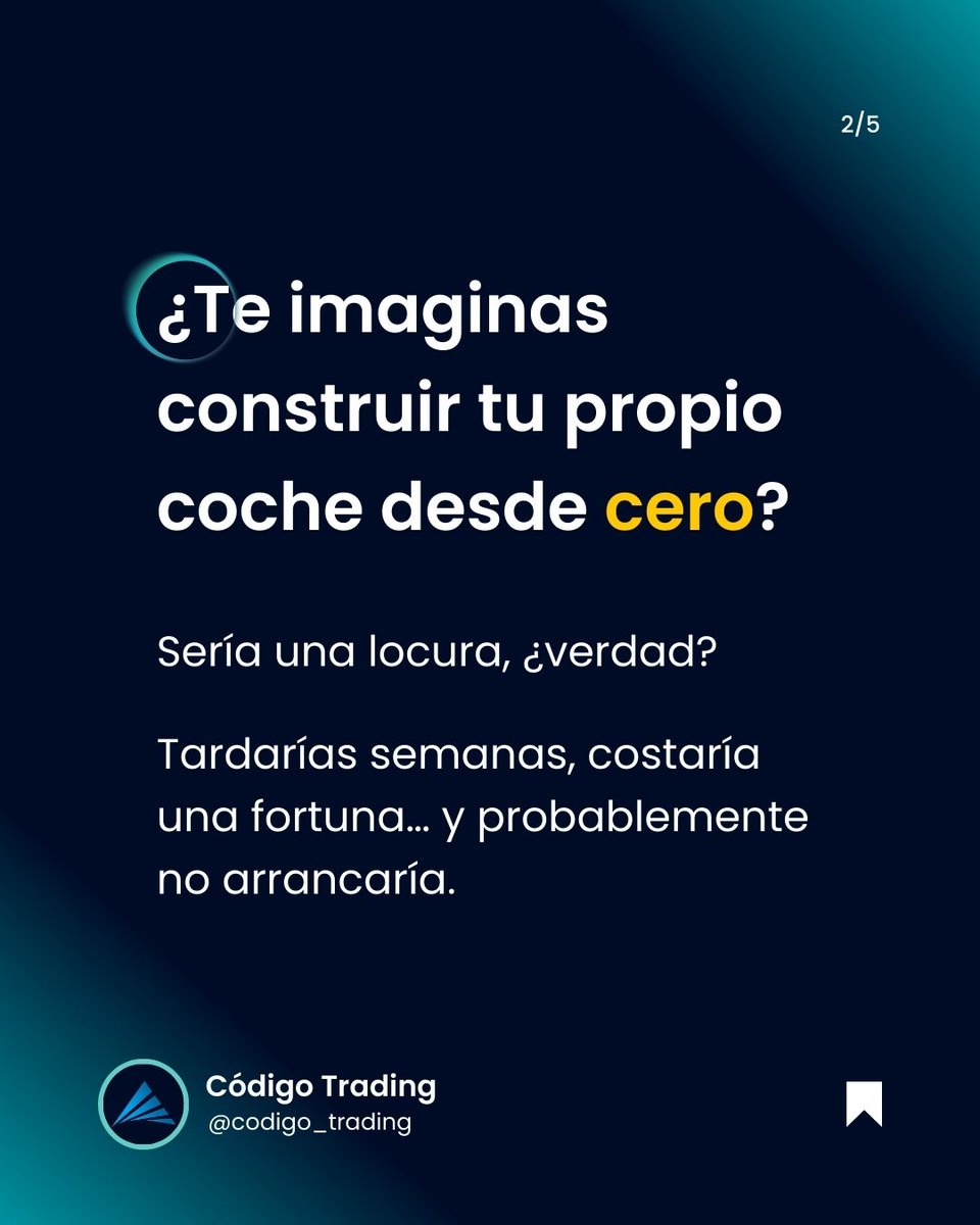 CodigoTrading's tweet image. 🚨 ¿Aún operas a mano en trading?

🎯 “Trading con ChatGPT &amp;amp; IA”👉 codigo.trading

⚠️Advertencia: El trading conlleva alto riesgo de pérdida de capital. La información es solo informativa.

#tradingconia #botdetrading #tradingautomatizado #chatgpttrading #trading #ia