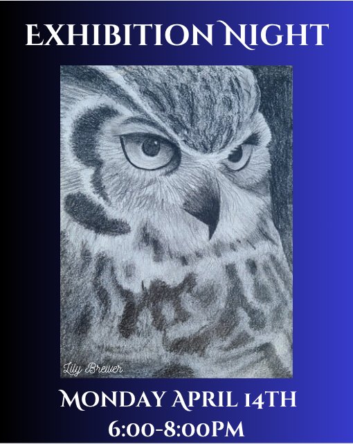 Come join us next Monday, April 14th, for Olathe West's annual Exhibition Night, where student learning is on display! Our students and teachers are excited to show you their hard work!