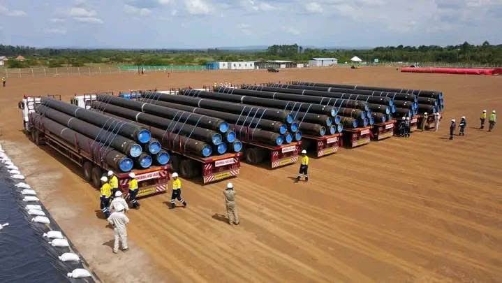 cunayee's tweet photo. The East African Crude Oil Pipeline (EACOP) spans 1,443km, transporting Uganda’s crude oil from Kabaale to the Chongoleani Peninsula near Tanga Port, Tanzania.
#AfricanResources #Africa #AfricaOil https://t.co/pFLFAKv8IQ