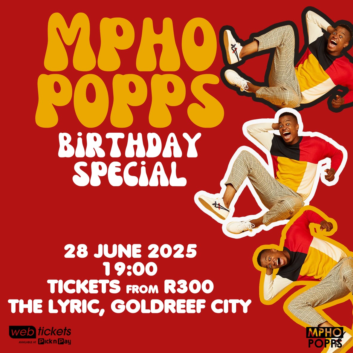 MphoPopps's tweet photo. Come laugh with me as I celebrate my birthday on June 28, 2025! I’m getting older, but trust me, the jokes are only getting better. Don’t miss the comedy night of the year! 🎉😂 #MphoPoppsBirthdayBash #AgingLikeFineWine #LaughterGuaranteed https://t.co/ZshUaFRhFL