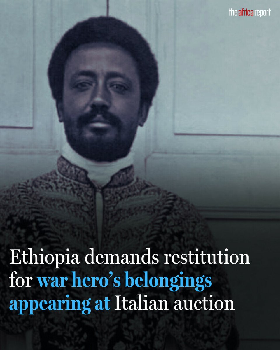 Resistance hero Ras Desta Damtew was executed by Italian fascists in 1937, after which some of his belongings are believed to have been stolen. ➡️l.theafricareport.com/KvF

Now his grandchildren and the Ethiopian government are fighting to bring them home.

<a href="/gisa_tunbridge/">Gisa Tunbridge</a> reports.