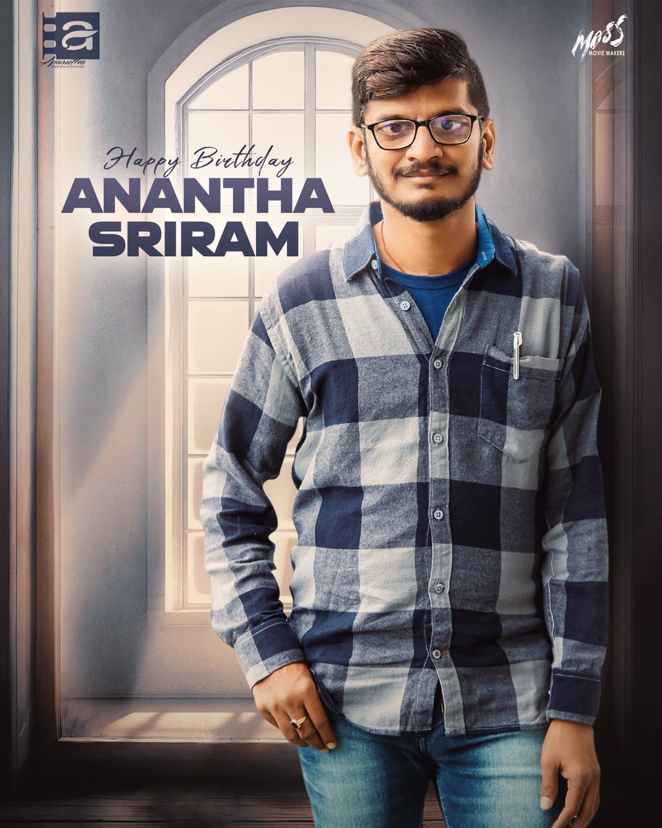 Mass Movie Makers (@massmoviemakers) on Twitter photo Wishing a very Happy Birthday to the lyrical genius <a href="/IananthaSriram/">Anantha Sriram</a> 🎉
Here's to many more successful years with ur magical poetry🖋️❤️🔥
#HBDAnanthaSriram Wishing a very Happy Birthday to the lyrical genius <a href="/IananthaSriram/">Anantha Sriram</a> 🎉
Here's to many more successful years with ur magical poetry🖋️❤️🔥
#HBDAnanthaSriram