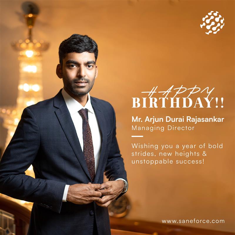 saneforce's tweet photo. Today, we celebrate the birthday of a visionary mind – who doesn’t just steer the ship but drives it toward success—The Managing Director of SANeForce, 𝐌𝐫. 𝐀𝐫𝐣𝐮𝐧 𝐃𝐮𝐫𝐚𝐢! 📷📷
Drop your wishes in the comments and join us in celebrating this special day!
#HappyBirthday https://t.co/cFgHAITKuT