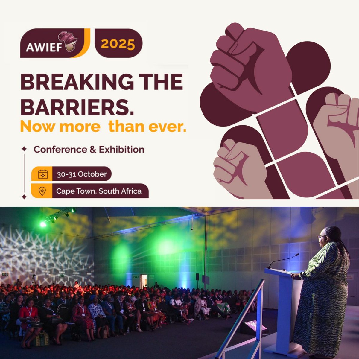 Be part of Africa’s top women empowerment event!

Join Africa’s leading platform for women in business and leadership at #AWIEF2025.

In 2024, we welcomed:
✔️ 600+ delegates
✔️ 70+ global speakers
✔️ 50+ exhibitors
Secure your place: awieforum.org/awief25-ticket…