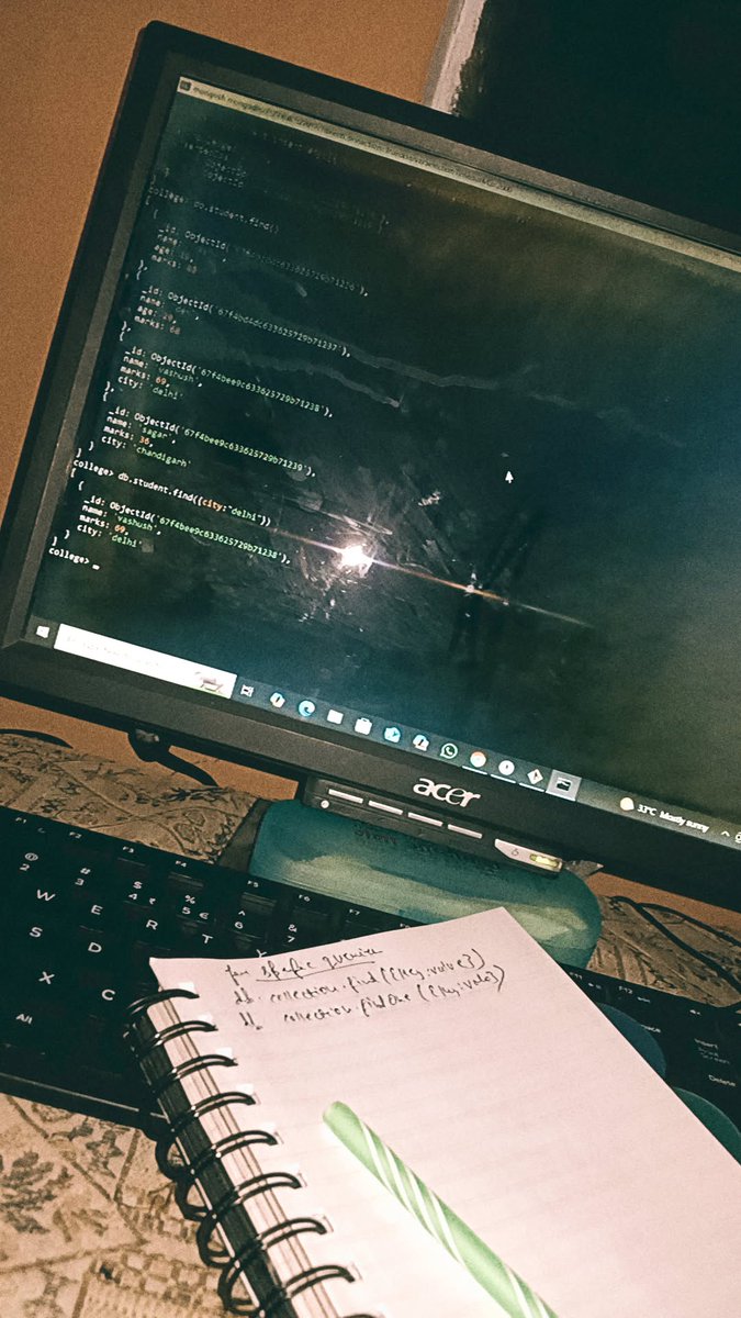 sharmaxvashu's tweet photo. Being Consistent Day 30:-
>Installation of MongoDb Shell & Compass
>Mongoshell
>Bson vs Json
>Documents and collection
>insert
>CRUD operations on mongo
>Nesting , Edit
#database #letsconnect #connectpeople #mongodb #vk https://t.co/dBttIQ3m6M