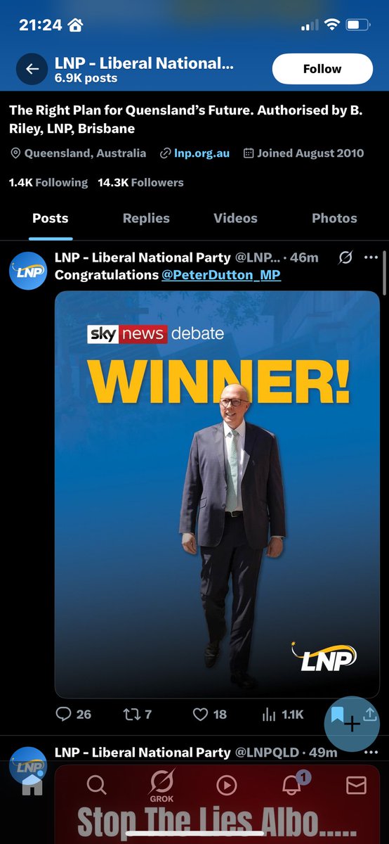HAHAHAHAHHAHAHAHA #auspol #leadersdebate <a href="/LNPQLD/">LNP - Liberal National Party</a> what debate where you watching?