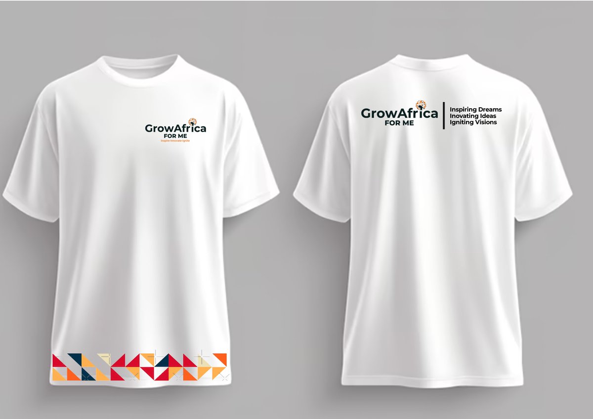 growAfricaforme's tweet photo. 👕✨ Fresh Drop Alert!
Introducing our new GrowAfrica For Me T-shirt, a bold symbol of growth, innovation, and empowerment across Africa! 🌍🔥
#GrowAfricaForMe #BrandWithPurpose #MadeForImpact #WearTheMovement #AfricaRising #YouthInBusiness #WomenInBusiness #SocialImpact https://t.co/vdIGJd6Nx7