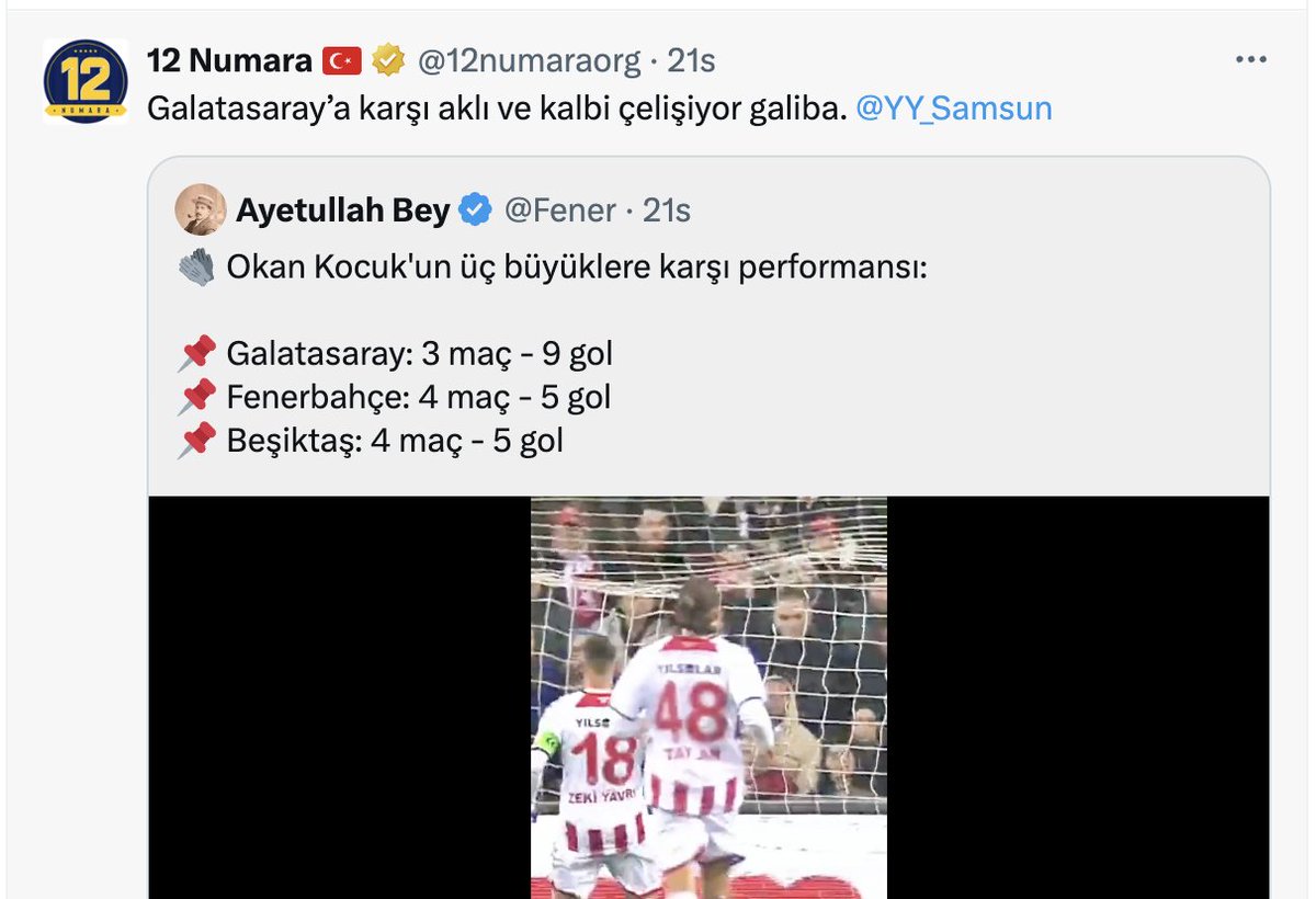 Atkililar_Kalir's tweet photo. Okan Kocuk'un 2 gün önce bilerek sarı kart cezalısı durumuna düşüp Galatasaray'a karşı oynamayacağını söylüyorlardı, bugün Galatasaray'a karşı bilerek kötü oynadığını söylüyorlar.

Birbirine tamamen zıt 2 şeyi art arda söylerken de zerre kadar utanmıyorlar.

İşte ahlaksız propaganda tam olarak böyle yapılıyor.
Erdemi, onuru, şerefi, haysiyeti bir kenara bırakıyorsun ve ahlaksızlığından gocunmadan değerlerini satıyorsun.

Sonra da "biz kimin ahını aldık" diye ağlıyorsun sağda solda.