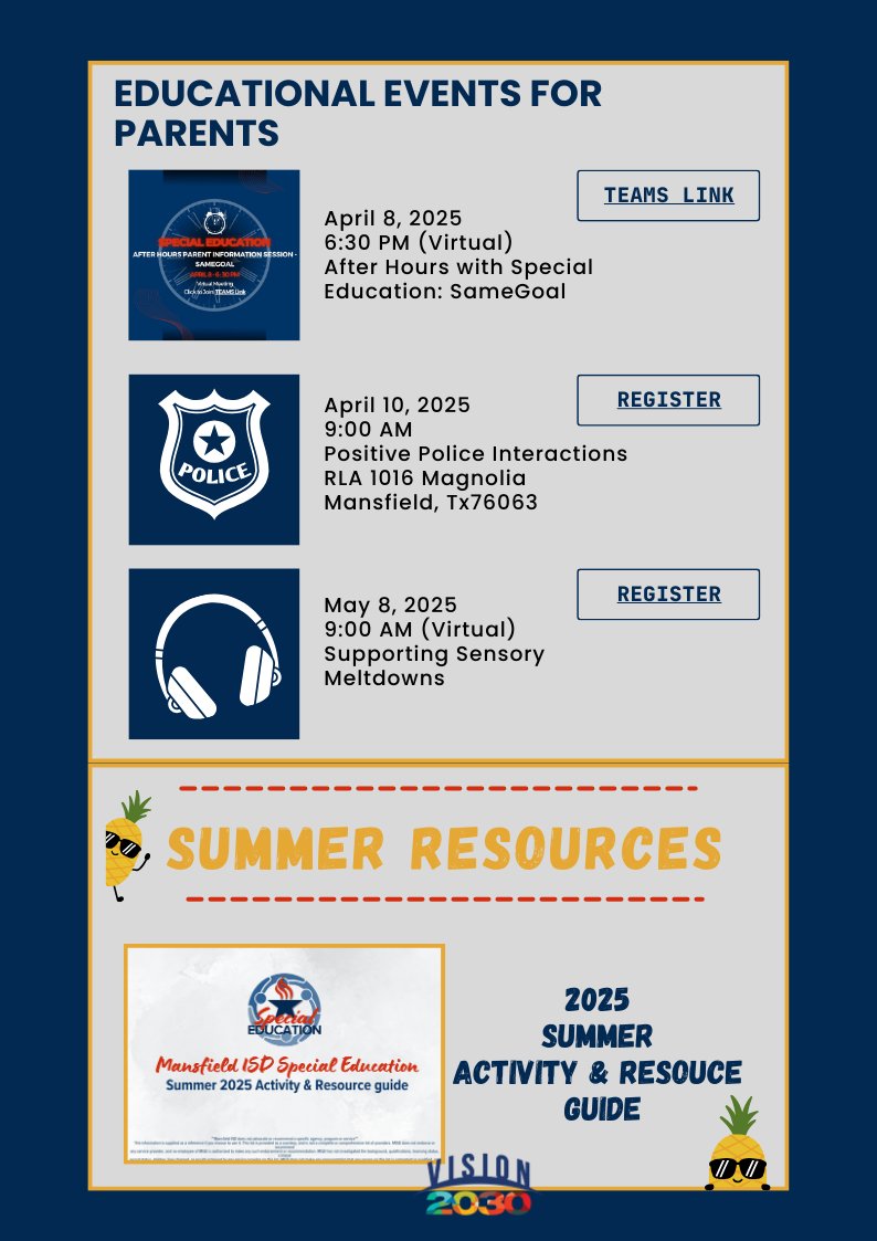 Mansfield ISD Special Education tweet media