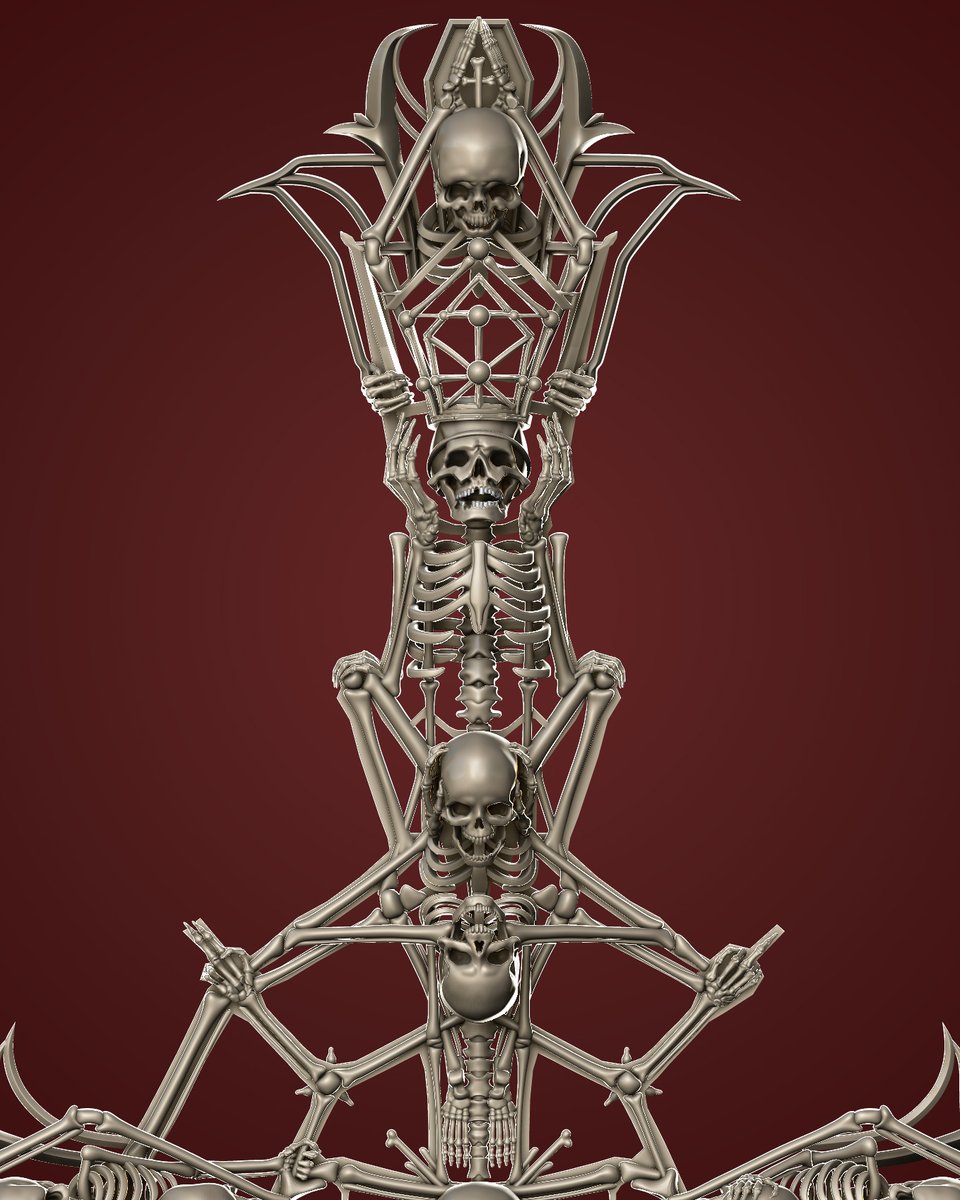 skillerdose's tweet photo. Papavperpetua Grucifix. Commissioned Project.Modeled and Sculpted in Zbrush.  #papavperpetua #ghost #Rock #Zbrush #3d #3dprint #mask https://t.co/sKl6rzE0uS