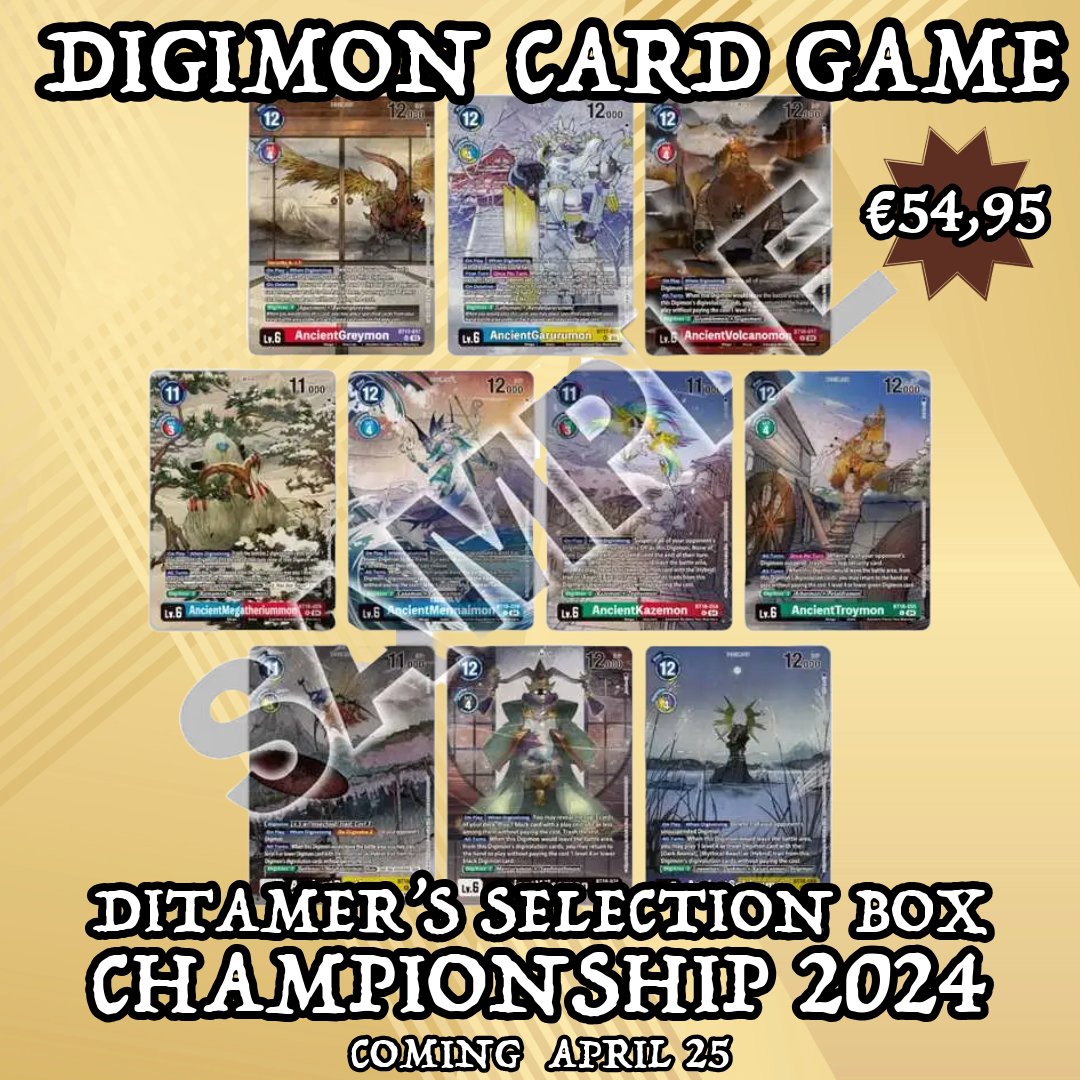 kevinshobbyshop's tweet photo. Digimon Card Game Tamer’s Selection Box – Championship 2024 coming soon to Kevin's Hobby Shop! Preorder now! 

https://t.co/KgTrIJ0x10

#Kamppi #Helsinki #Pokemon #Pokemoncards #hobbyshop #videogames #Yuhgio #MagictheGathering #DND #DungeonsandDragons #nerd https://t.co/Fci8GJwENI