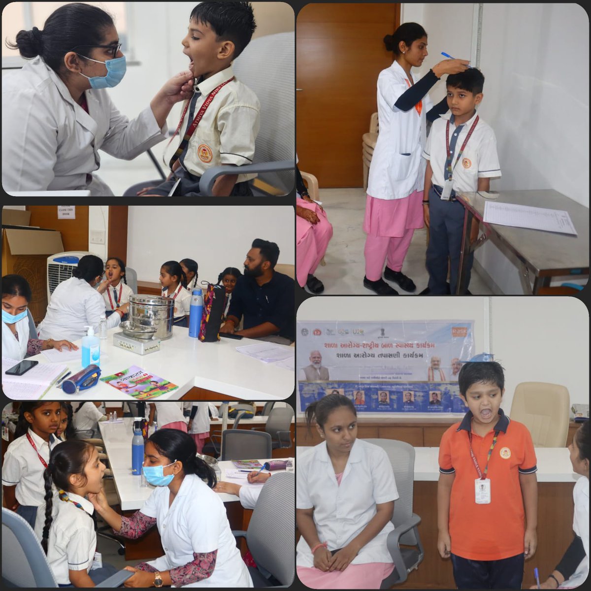 dsbccAmc's tweet photo. AMC Health Dept under #RBSK conducted child & adolescent health screenings at schools & anganwadis across Ahmedabad, incl. Hb tests, Kishori check-ups& basic screenings. Early detection = healthierfutures! 👧👦
#ChildHealth #AMCHealth #HealthyAhmedabad #HBCheckup #SchoolScreening https://t.co/1zf4M05TZz
