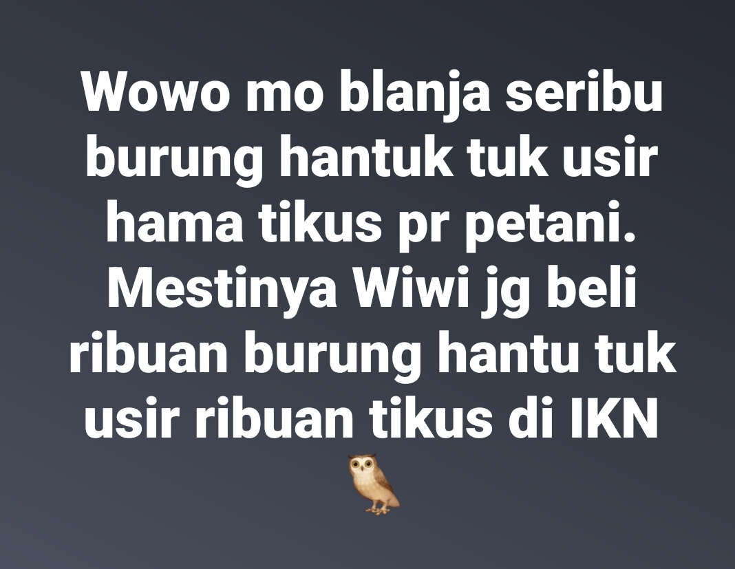 fairusmann's tweet image. Burung hantu lawan tikus
🦉🐀
.