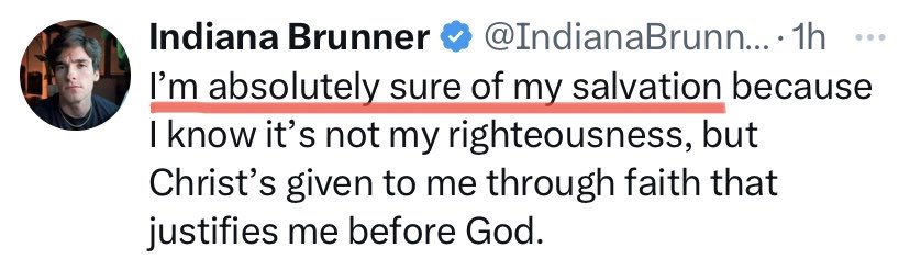 MrCasey62's tweet photo. Christ Himself says you’re “absolutely” wrong if you claim to be “absolutely sure” of your salvation (so does Paul):

• Heb 6:4-6 – describes sharers in Holy Spirit [true believers] who THEN FALL AWAY

• Heb 10:26-27 – if sin AFTER receiving truth [true believers], JUDGMENT REMAINS 

• 2 Tim 2:11-13 – [true believers] MUST HOLD OUT TO THE END to reign with Christ

• Rom 11:22 – [true believers must] REMAIN in his kindness or YOU WILL BE CUT OFF

• Gal 5:4 – separated from Christ [having been true believers], YOU’VE FALLEN FROM GRACE

• Matthew 24:13: “But he [the true believer] who endures to the end will be saved.” Meaning, he who does NOT endure to the end will NOT be saved.

• Matthew 24:44: “Therefore YOU [true believers] MUST BE READY; for the Son of Man is coming at an hour you do not expect.” If your salvation is assured, why do you have to be “ready”? Who cares when He comes?

• Colossians 1:21-23: “He has now reconciled in his body of flesh by his death, PROVIDED that you [true believers] continue in the faith…” Meaning, there’s NO guarantee.

• 1 Corinthians 9:27: “But I [a true believer] pommel my body and subdue it, lest after preaching to others I myself should be disqualified.” Paul obviously thinks disqualification is a possibility.

• The Letter to the Hebrews BY ITSELF confirms that even true believers can lose their salvation (6:4-8; 10:26-31; 12:14-17). This applies to GENUINE Christian “brethren” who “fall away” from God if they allow their hearts to become “evil” & “unbelieving” (3:12).