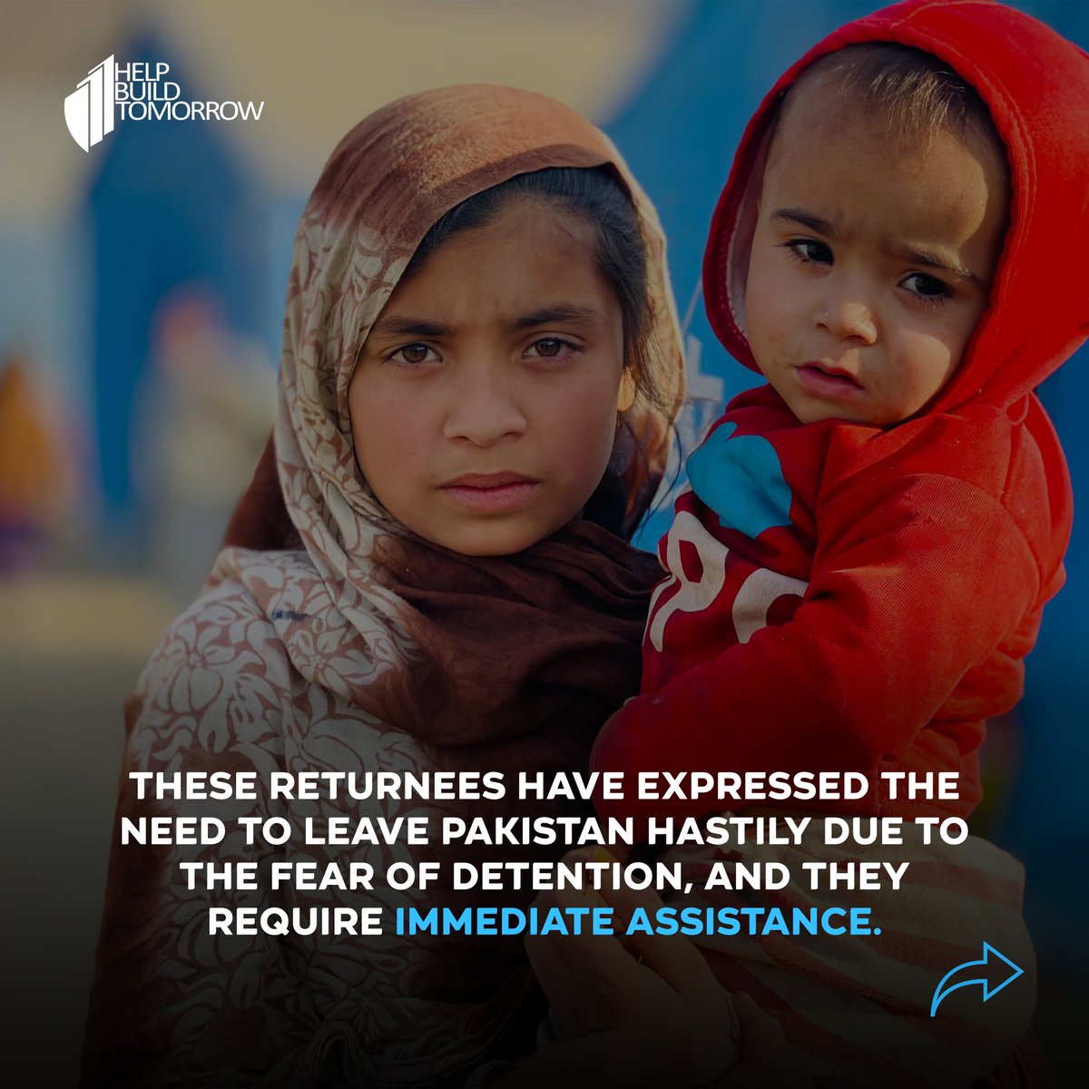 HBT_ORG's tweet photo. Over the past week, approximately 7,000 Afghan migrants have been deported from Pakistan. Notably, about 6,700 of these individuals are women and children, who are now facing severe hardships with restricted access to vital necessities.

This urgent situation requires immediate intervention to provide essential support to these vulnerable returnees. Let us come together to offer humanitarian assistance, helping these families navigate the immense difficulties they are confronting.

🔗 Take action now: https://t.co/QAPDPxWgMQ
📱 You can also reach us through WhatsApp: +1 (571) 398-9570.
📝 Note: HBT is a 501(c)(3) tax-exempt organization.
----------
#Afghanistan #afghan #Refugees #refugees #RefugeesWelcome #refugeeaid #refugeesupport #AfghanRefugees #Pakistan #children #women