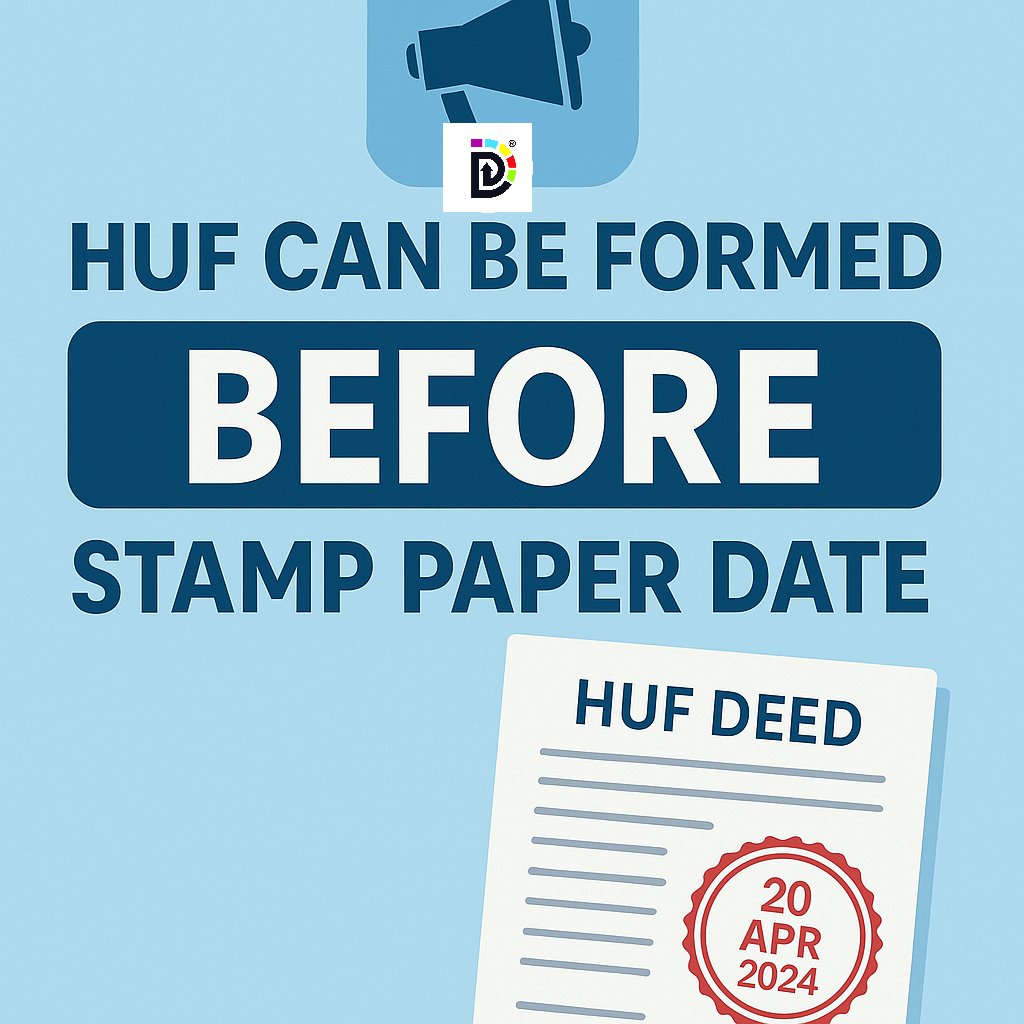 dhanvijaygroup's tweet photo. ๐ข Important Update Regarding HUF Formation and Stamp Paper Dates
We've received several queries about whether a Hindu Undivided Family (HUF).
#HUF #GoldPrice #Keepitsimiple #Jaipur #jaipuraccident #stockmarketcrash #Raid2Trailer #KKRvLSG #Crypto #AA22 https://t.co/MKmyJDwX4I