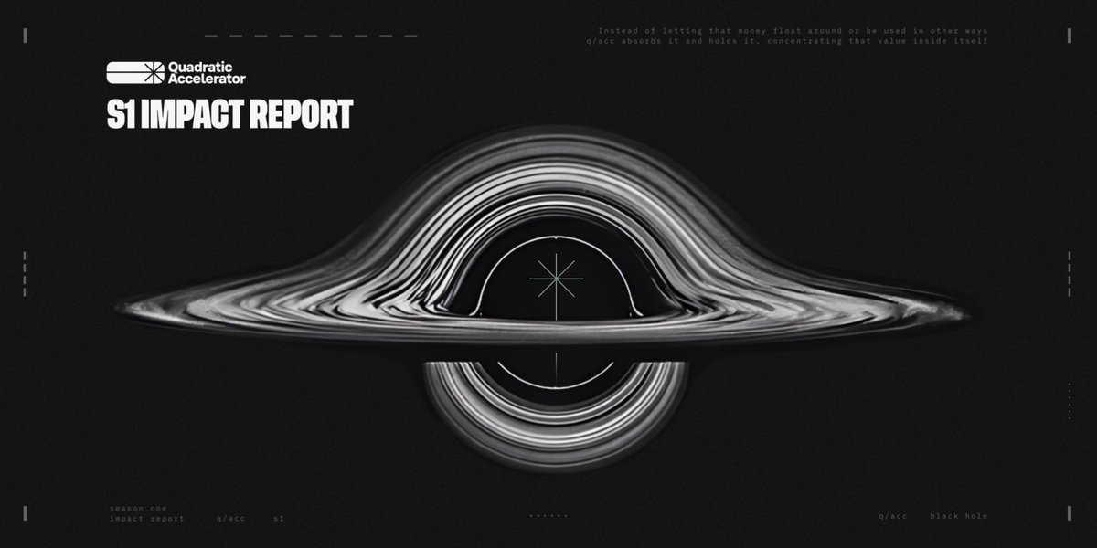 Season 1 of q/acc on Polygon is complete.
We launched eight economies &amp; pioneered a new DeFi-native grant primitive.
Mandate: Bootstrap high-potential projects leveraging public support.
Result: It worked. Here's the proof 🧵🪡

1/8