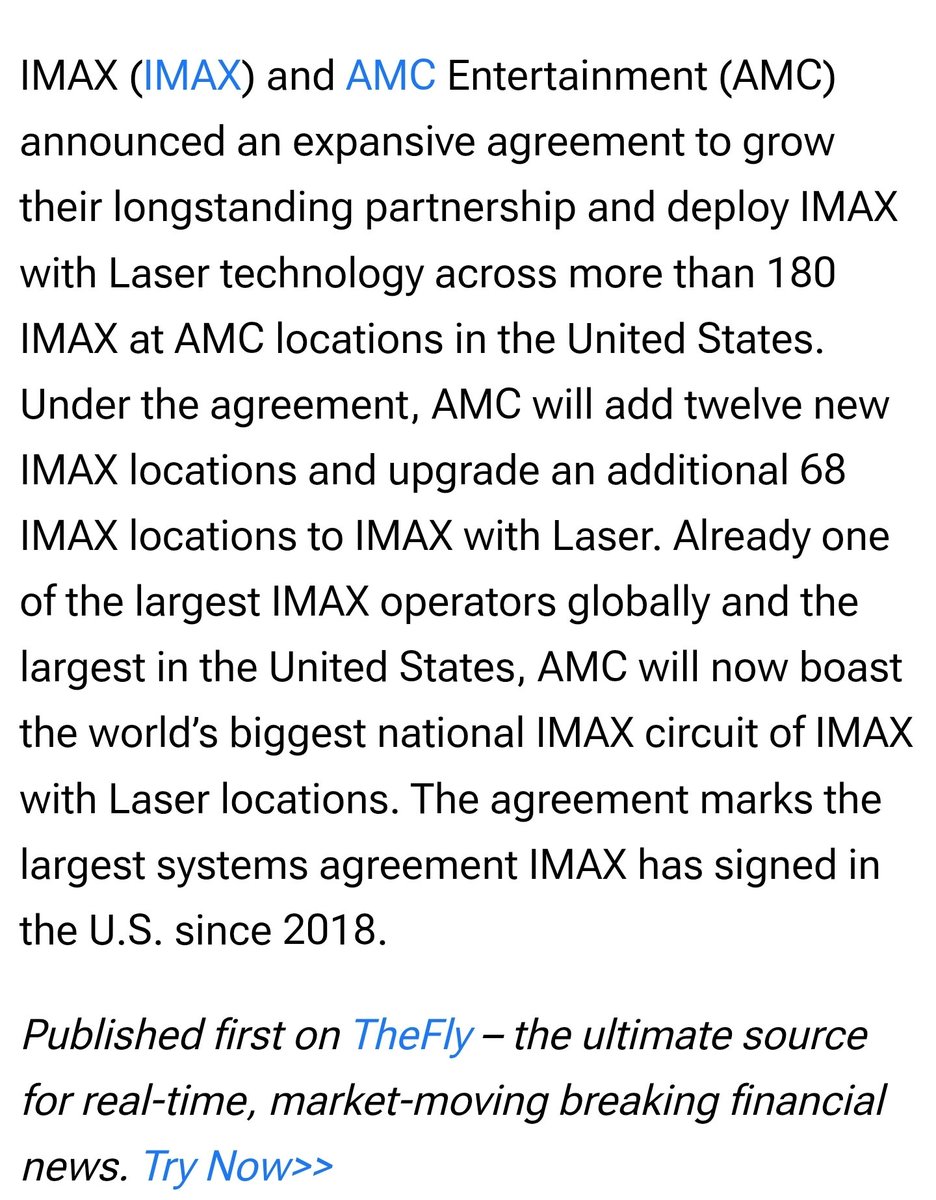 NC_ProudDad's tweet photo. $AMC #BUYANDHOLD #AMC $IMAX Upgrade! https://t.co/HTexML35LW