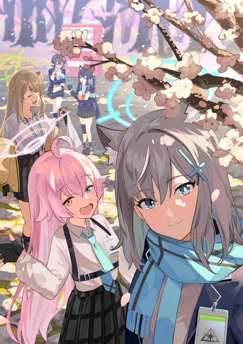 はやしが描いた桜の絵が4枚溜まった桜好きすぎて 