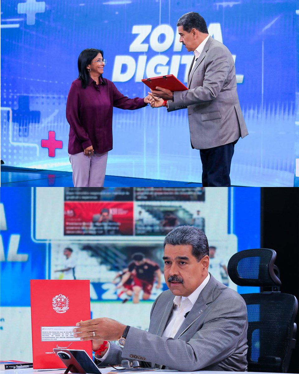 #Hoy martes #8Abr, el presidente Nicolás Maduro firmará el Decreto de Emergencia Económica, en el marco de la Constitución, para proteger y defender la economía de Venezuela.