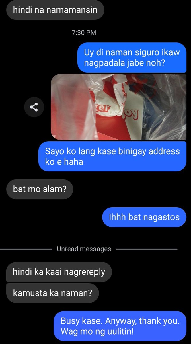 josh2cpa's tweet photo. busy kase kaya di na ako namamansin pero the efforts noh HAHAHA pero kase, yung diet ko sinisira hays https://t.co/kWlTSiXBpe