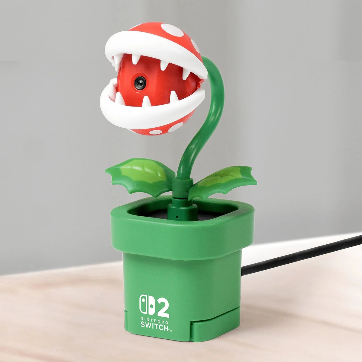 NinEverything's tweet photo. Nintendo Switch 2 Piranha Plant camera pre-orders live on UK My Nintendo Store, has lower resolution than Nintendo's official  camera https://t.co/U26Ver9MLw https://t.co/QLdqS23Azs
